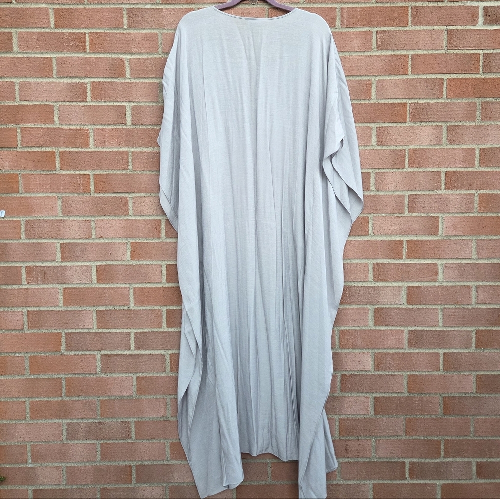 Natori Sleep Kaftan Kimono Grey Size Large - Picture 6 of 7